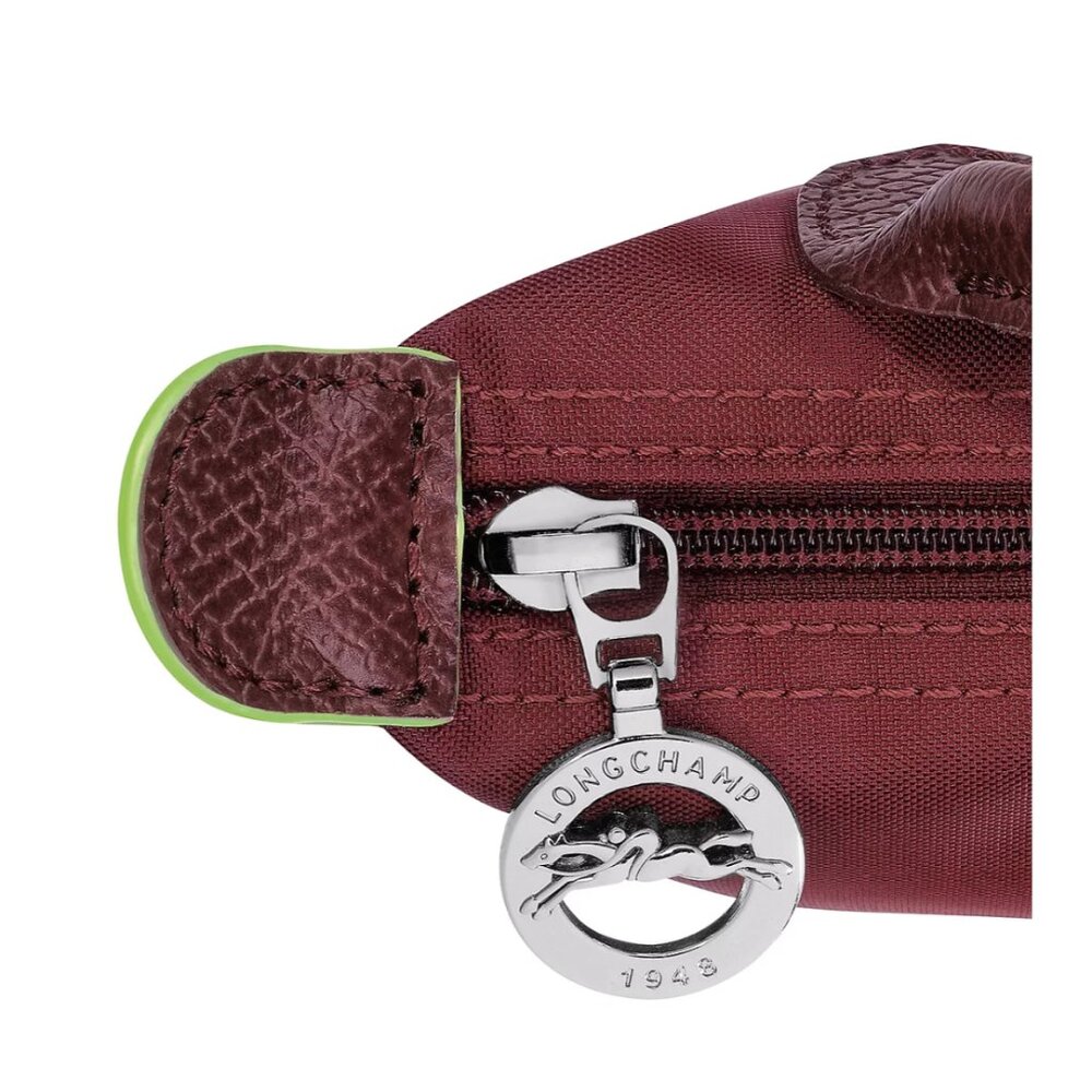 EUC Longchamp Green Mini Pouch in Pomegranate - Picture 4 of 11